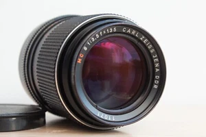 Carl Zeiss Jena DDR MC 135mm f3.5 Vintage Lens - M42 Mount - HAS ISSUE SEE DESC - Picture 1 of 18