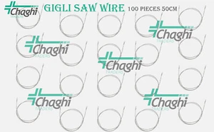 100 Piezas Gigli Sierra Alambre 50cm Quirúrgico Ortopédico Neuro Veterinario Chaghi Trade - Imagen 1 de 6
