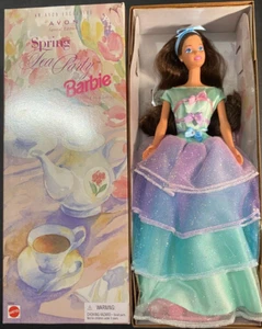 MIB - AVON Exclusive - Spring Tea Party Barbie - 3rd in a Series - 1997 - Picture 1 of 3