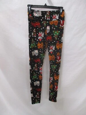 Leggings Navidad Perros Mujer Pequeños Negros Felpa Poliéster Sin Límites Nuevos Foto 1 de 4