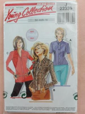 Neue Mode STIL 22339 Young Collection Ladies Blouses Pattern Size 8-18 - Image 1 of 2