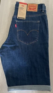 Levi's Women's Classic Bermuda Shorts Hypersoft Size 29 Blue New With Tags! - Picture 1 of 6