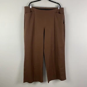 Old Navy High-Waisted Pull-On Pixie Wide-Leg Pants Size 2X Brown - Picture 1 of 11