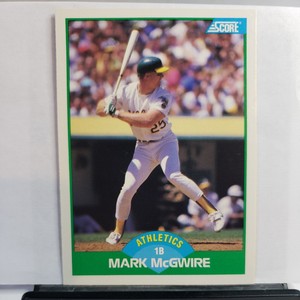 1989 Score #3 Mark McGwire Oakland Athletics