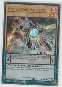 YUGIOH! METALFOES STEELEN CARD - 1ST EDITION - GFTP-EN100(X1)-FREE P&P - Picture 1 of 2