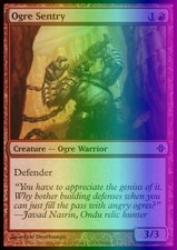 Magic the Gathering MTG Ogre Sentry (159) Rise of the Eldrazi   LP FOIL