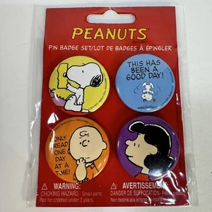 Lotto di 4 set distintivi spilla arachidi. Set spille posteriori. Articolo 2010# 52449. Lucy, Snoopy - Foto 1 di 4
