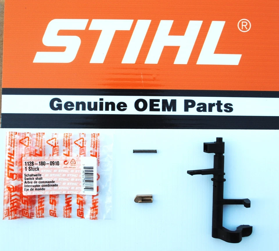 Conjunto de eje de interruptor SS44 Stihl 1128-180-0910 MS 460 046 440 044 Foto 1 de 1