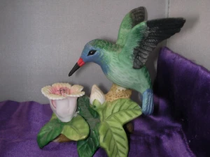 Vintage Porzellan Russ Berrie Kolibri Naturgesang Annas Figur 15440 - Bild 1 von 7