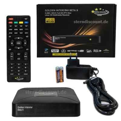 Golden Interstar BETA X IPTV BOX Stalker IP Receiver HD Linux OS 2GB RAM - HDTV - Bild 1 von 4