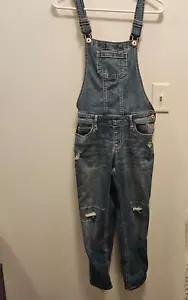 Abercrombie and Fitch kids; girls jean overalls size 11/12 - Picture 1 of 4