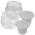 2 Pcs Plastic Planter Pots with Water Reservoir - Great for Orchids