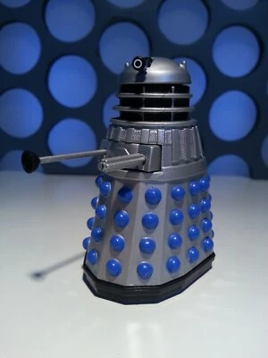 Doctor Who Dalek Silver and Blue Corgi Diecast Metal Model Figure  - Image 1 of 4