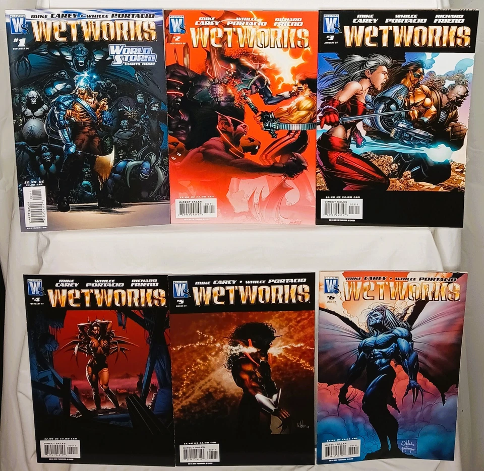WETWORKS #1 - 12 | Whilce Portacio Regular Covers | WorldStorm | DC Comics - Image 1 of 4
