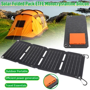 Portable Solar Panels Charger USB-A USB-C DC Output Foldable for Emergency Camp - Picture 1 of 11