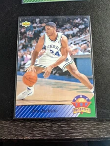 1992-93 Upper Deck Pack Fresh Mint Rookie RC Top Prospects Jim Jackson Mavericks - Picture 1 of 1