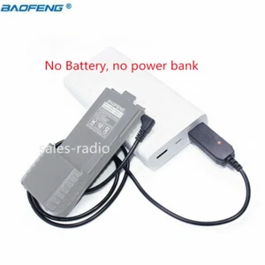 Câble chargeur USB pour batterie BaoFeng UV-5R BL-5L 3800mAh plus radio UV10R - Photo 1/7