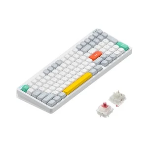 Clavier mécanique sans fil NuPhy Halo96 V2, QWERTY US, Ionic White, Red - Photo 1/9
