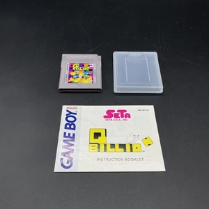 Q Billion Nintendo Game Boy Game Cartridge Authentic w/ Manual Excellent Shape - Picture 1 of 11