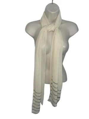 Inc International Concepts Diagonal Beaded Wrap in Champagne/Beige - Image 1 of 4