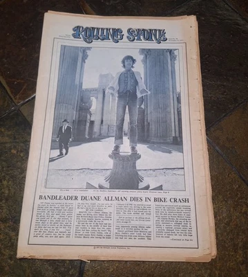 Vintage 1971 Issue No. 96 Rolling Stone Magazine, Duane Allman Dies Cover - Image 1 of 3