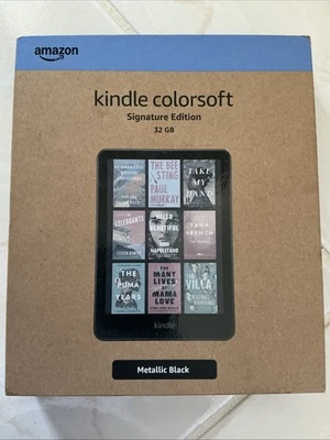 Amazon Kindle Colorsoft Signature Edition, 32GB 7" 2024, Metallic Black SEALED - Image 1 of 2