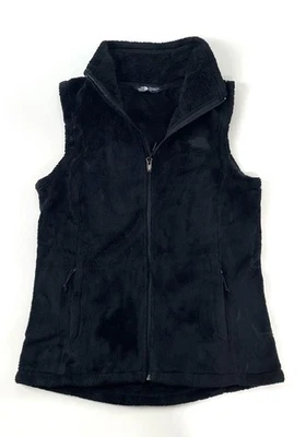 Chaleco para mujer The North Face Sherpa polar mediano negro cremallera bolsillos delanteros Foto 1 de 4