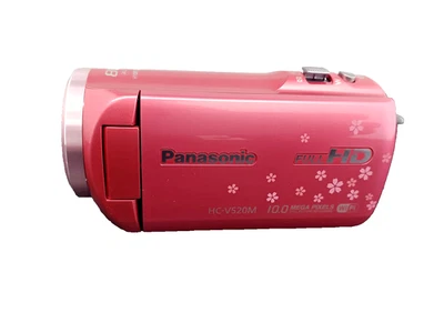 Panasonic HC-V520M Pink Digital HD Video Camera 32GB 50x Zoom Used Japan - Image 1 of 4