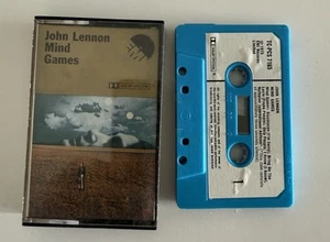 John Lennon MIND GAMES Cassette TCPCS7165 **1ST ISSUE 1973 BLUE SHELL** SCARCE - Picture 1 of 2