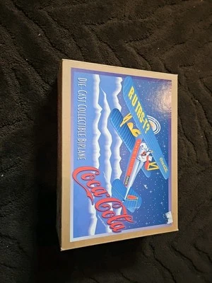 1997 ERTL Coca Cola Collectible Di-Cast BiPlane with Polar Bears Model F601 - Image 1 of 4