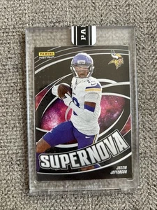 2024 Panini Instant Justin Jefferson #SUP-7 SUPERNOVA #1/1 Minnesota Vikings - Picture 1 of 2