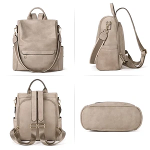 CLUCI Mujer Mochila Cartera Cuero Antirrobo Grande Moda Diseñador Bolso de Viaje - Imagen 1 de 7