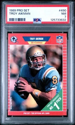 Juego profesional 1989 - Troy Aikman #490 (RC) PSA Foto 1 de 2