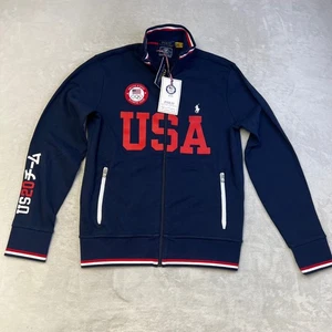 Polo Ralph Lauren Team USA 2020 Olympics Jacket Full Zip Navy Mens Small - Picture 1 of 6