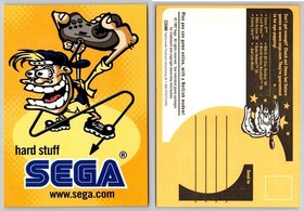 Vintage 1997 Sega Saturn Netlink Ad Postcard Gaming Sonic R Duke Nukem