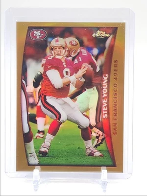 STEVE YOUNG 1998 TOPPS CHROME FOOTBALL REFRACTOR 49ERS Q3562 - Image 1 of 2