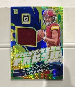 2024 Donruss Optic - First Year Fresh Blue Hyper #FYF-JDS Jayden Daniels Mint - Picture 1 of 2