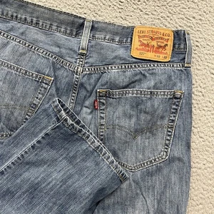 Levis 527 Jeans Mens 32x32(30) Blue Straight Leg Denim Mid Rise Classic - Picture 1 of 19