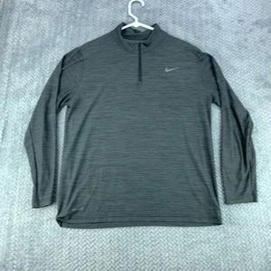 Nike Shirt Men's Large Gray Breathe Dri Fit 1/4 Zip Training Pullover 940177-010 - Picture 1 of 7