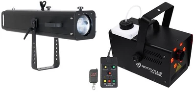 American DJ ADJ FS3000LED 300W RF COB Followspot Light w/GOBO Slot+Fog Machine - Image 1 of 4