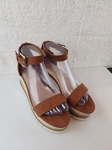 Justfab Damen Knöchelriemen Sandalen Kork Jute Heels Annika. Gr. 7 - Bild 1 von 8