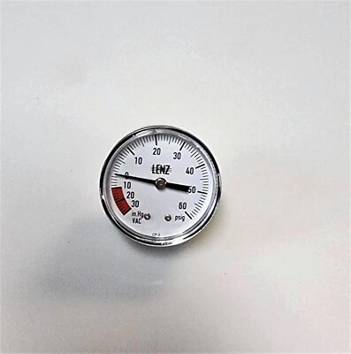 Combination Gauge Lenz 1/8" NPT Mount Waste Oil Furnaces Free Shipping!