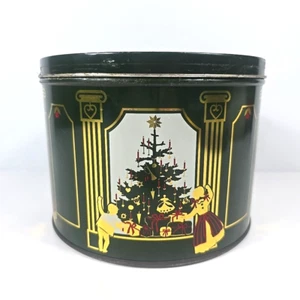 Vintage Christmas Biscuits Tin, Cookies,Biscuits Tin, Christmas Tree, Display GC - Picture 1 of 7