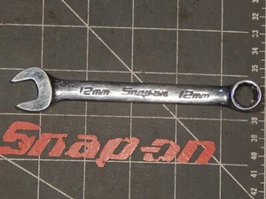 Snap On Tools Short Combination Wrench 12MM OEXM12B OEXM 12Pt 2003 New Logo - Picture 1 of 2