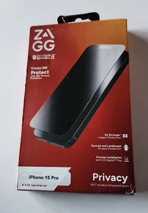 ZAGG InvisibleShield Privacy 360 Glas Displayschutzfolie Apple iPhone 15 Pro 6,1" - Bild 1 von 9