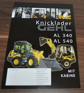 Gehl AL 340 540 Knicklader Cargador Compacto Especificaciones Folleto Folleto D - Imagen 1 de 2