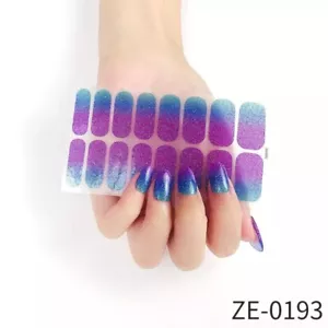 Nail Art Stickers Self-Adhesive Marble DIY Wraps Full Cover Gel Polish (ze0193) - Picture 1 of 2
