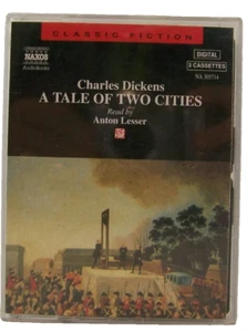 A TALE OF TWO CITIES by CHARLES DICKENS (NAXOS AUDIO CASSETTE) ANTON LESSER NEW - Picture 1 of 11