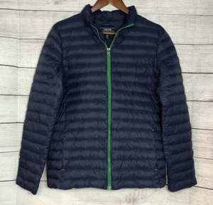 Lands End Youth Boys Girls Size XL 18-20 Blue Thermoplume Packer Puffer Jacket - Picture 1 of 7