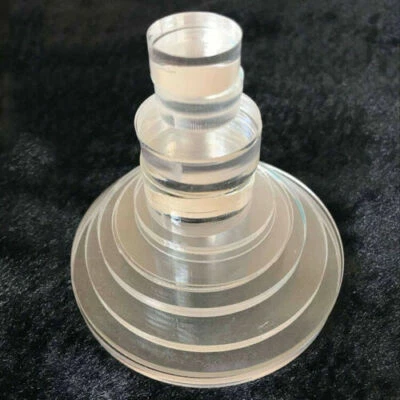 Foglio Cerchio Taglio Laser Trasparente Plastica Acrilico Dischi Vetro Dia 50 80 100 300mm - Immagine 1 di 4